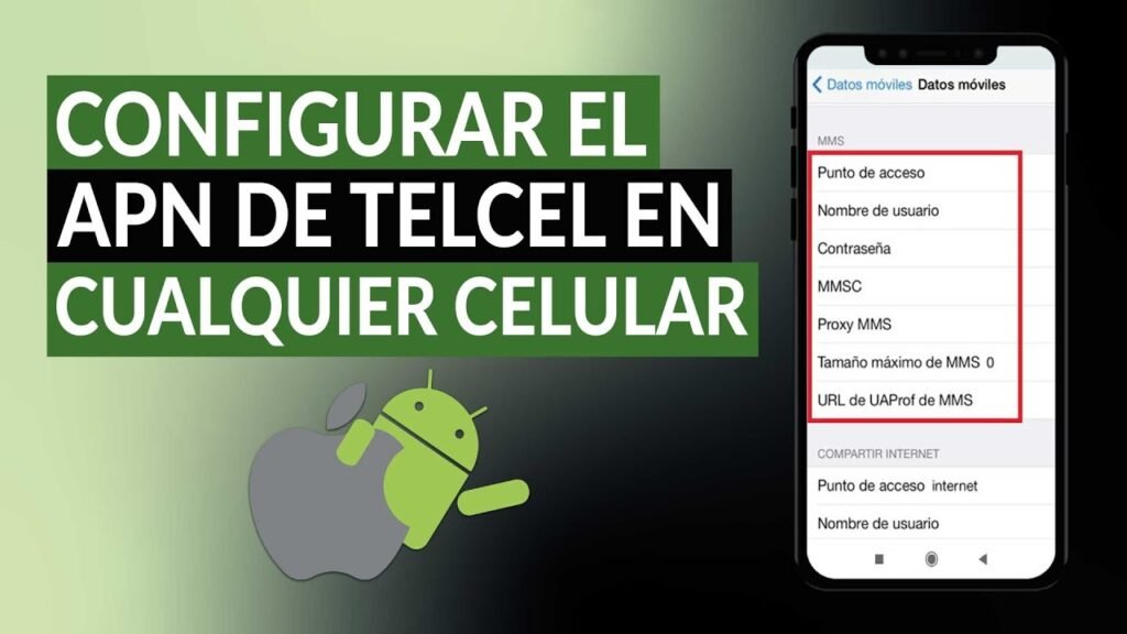 como configurar el apn de telcel para 4g lte