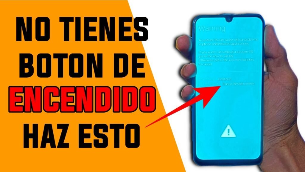 como prender un celular sin usar el boton de encendido